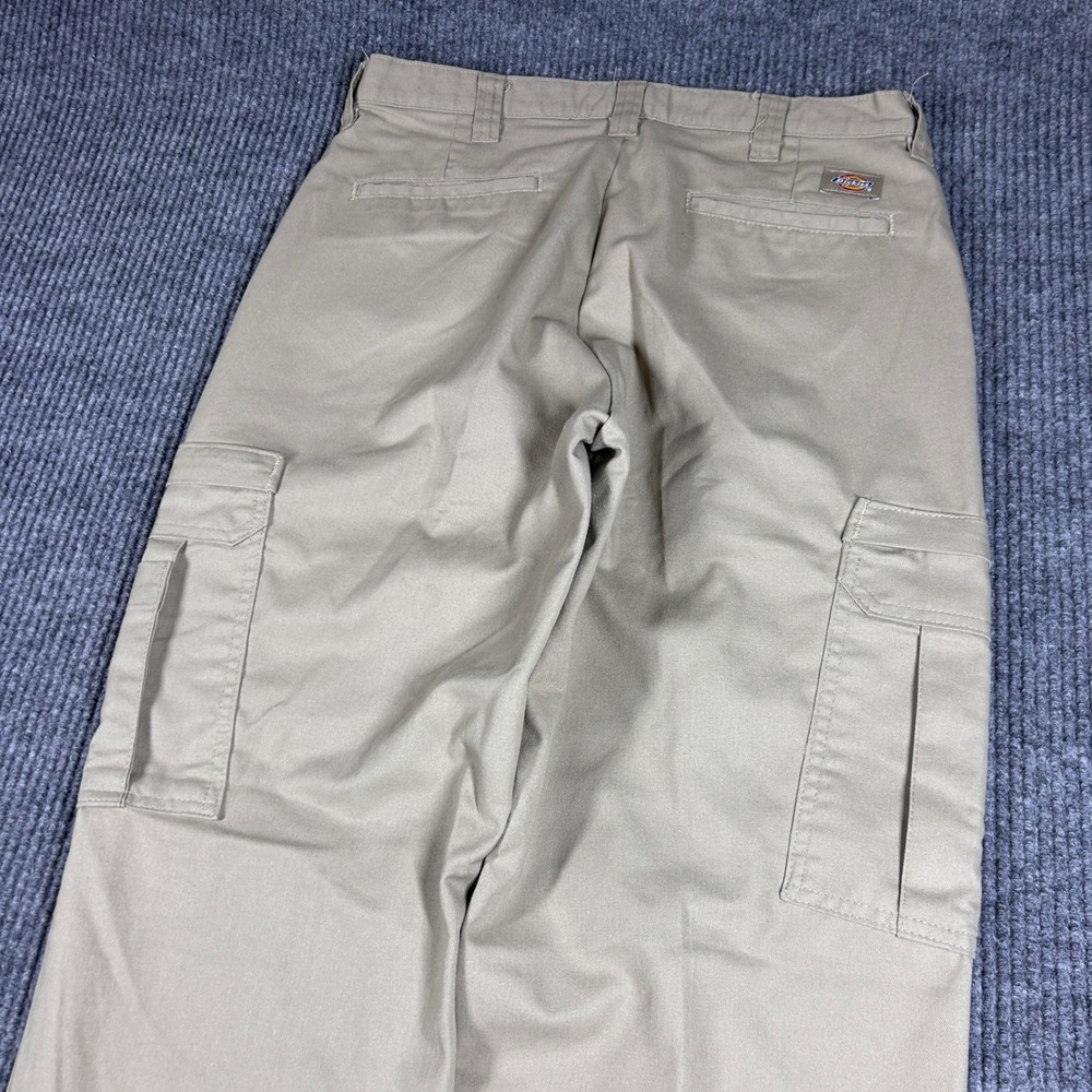 Dickies Pants Mens 32x32 Khaki Loose Fit Cargo Tan Workwear Streetwear Y2K